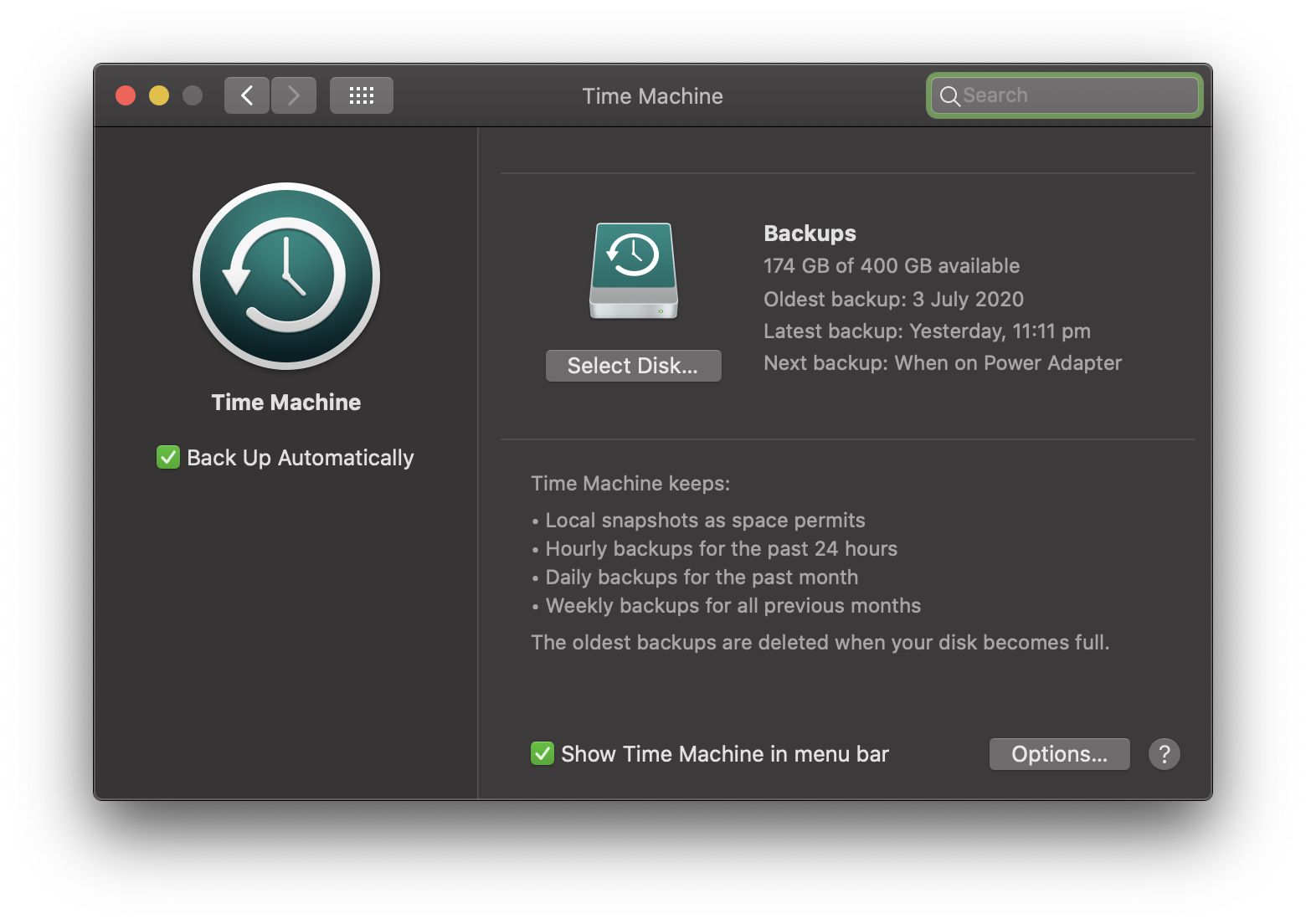 Time Machine - backups are easy on macOS